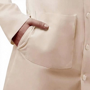 Premium Quality White Cotton Canvas Lab Coat for Hospital <b>Doctors</b> & Nurses Staff with Custom Embroidery - Product Image 2