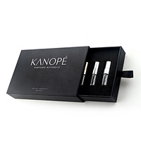 Boîte d'échantillon en carton avec logo personnalisé ensemble découverte de parfum emballage de 2ml mini flacons de bouteilles en verre vides boîtes d'échantillon de carte de parfum