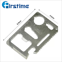 Firstime couteau 11 en 1 pour Camping en plein air survie chasse couteau à carte de crédit SOS couteau de poche outils