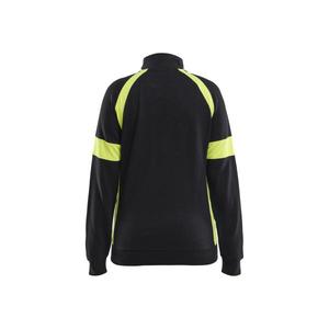 BLAKLADER - 356811589933L Sweat-shirt haute visibilité pour femme avec fermeture éclair complète Noir/Jaune-EAN 7330509917428 HI-VIS WORKWEAR - Product Image 2
