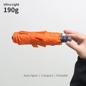Portable Compact Folding <b>Umbrella</b> Fully-Automatic Open Close Lightweight Travel <b>Windproof</b> Rain Protection Stainless Steel Nylon - Product Image 1