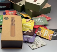 Inhalateur sans vapeur ni fumée, sans nicotine, aromatisé au FUM, de haute qualité, personnalisé, pour arrêter de fumer, avec insert en coton
