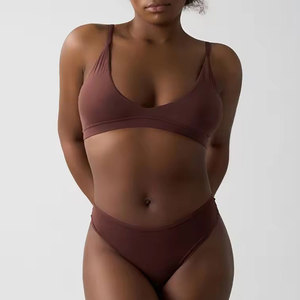Conjuntos de Lencería Personalizados para <span class=keywords><strong>Mujer</strong></span>, Conjunto Sexy de 2 Piezas, Brasier y Tanga, <span class=keywords><strong>Ropa</strong></span> <span class=keywords><strong>Interior</strong></span> y Bragas, Conjuntos de Bralette Triangular - Product Image 2