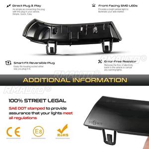 ไฟเลี้ยว LED แบบไดนามิก2x ตัวแสดงสถานะกระจกสำหรับ VW Golf 5 MK5 Passat B6 B5.5 - Product Image 6