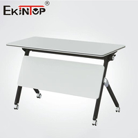 Chaise de bureau exécutive pliable et réglable en hauteur Ekintop, table de formation, bureau de conférence réglable, bureau de travail réglable