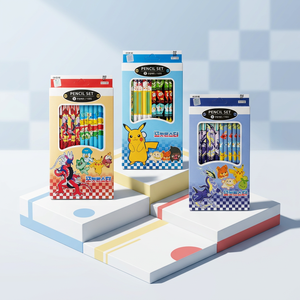 pokemon <b>Pencil</b> <b>Set</b> 12 PCS Korean Kids Graphite Writing <b>Pencils</b> Stationery School Supplies Anime Cartoon Student Gift Wholesale - Product Image 1