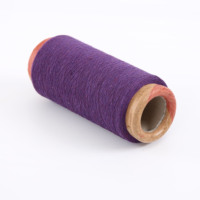 Motif brut de haute ténacité de fil de chaussette en polyester mélangé de coton recyclé certifié OE pour le tissage