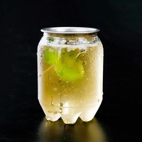 Bouteilles en plastique PET vides de 250 ml, 380 ml, 500 ml, transparentes, faciles à ouvrir, pour boissons gazeuses