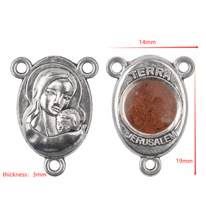 Colgante <span class=keywords><strong>de</strong></span> centro <span class=keywords><strong>de</strong></span> suelo sagrado <span class=keywords><strong>de</strong></span> <span class=keywords><strong>Jerusalén</strong></span>, medalla <span class=keywords><strong>de</strong></span> plata antigua <span class=keywords><strong>de</strong></span> 19mm, centro <span class=keywords><strong>de</strong></span> mesa <span class=keywords><strong>de</strong></span> Rosario, aleación <span class=keywords><strong>de</strong></span> Metal dorado con dije <span class=keywords><strong>de</strong></span> <span class=keywords><strong>diamante</strong></span> - Product Image 4
