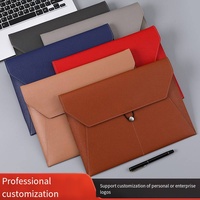 Carpeta de Archivo A4/A5 con Logotipo Personalizado, Bolsa para Documentos de Cuero PU con Cierre Magnético, Impresión de Sobres para Archivos, Grabado en Relieve Multicolor