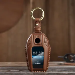 Da Xe LED hiển thị <span class=keywords><strong>Key</strong></span> trường hợp bìa <span class=keywords><strong>Fob</strong></span> cho BMW 3 5 7 Series G11 G12 G30 G31 G32 G05 G07 X3 X4 X5 X6 X7 <span class=keywords><strong>I8</strong></span> phụ kiện - Product Image 2