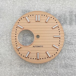 Cadran NH38 de 30,5 mm Vert Lumineux Intense pour Montre au Design <span class=keywords><strong>Nautilus</strong></span> avec Surface Creuse, Spécifiquement pour l'Application NH35 - Product Image 5
