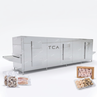 Efficiënte tunnelvriezer voor de verwerking van tropisch fruit (durian), snelkoelsysteem, klaar voor wereldwijde logistiek.