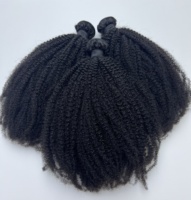 Extensions de Cheveux Humains de Qualité Supérieure 11A Double Drawn 100% Vierges 4A 4B 4C Afro Kinky Curly en Faisceau