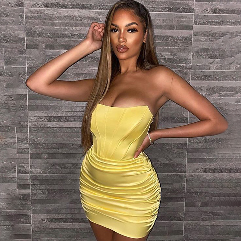 Женское платье-корсет с открытыми плечами, черное облегающее мини-платье с открытой спиной и косточками, модель 2023