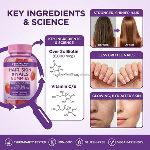 Gomitas de Biotina de Alta Potencia de Marca Privada, Suplemento Vitamínico con Biotina y Multivitaminas para un Cabello, Piel y Uñas Saludables - Product Image 4