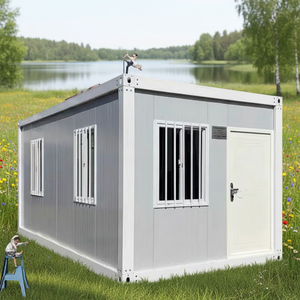 Casa Contenedor Prefabricada Móvil Plegable de Dos Dormitorios Pequeña, Material de Acero con Panel Sándwich, Diseño Moderno para Uso en Hoteles/Villas - Product Image 1