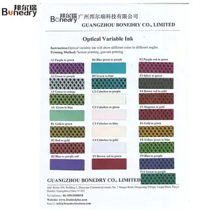 Flexografie Afdrukken Anti-Namaak Inkt F3 Zilver Tot Groen Optische Variabele Inkt 100Ml