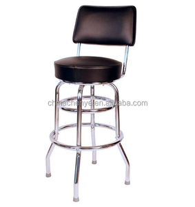 Siège personnalisé en usine <span class=keywords><strong>tabouret</strong></span> de <span class=keywords><strong>bar</strong></span> pivotant à double anneau avec <span class=keywords><strong>tabouret</strong></span> de <span class=keywords><strong>bar</strong></span> chromé à l'arrière - Product Image 1