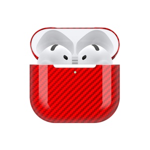 Étui de protection pour écouteurs sans fil TWS en fibre de <span class=keywords><strong>carbone</strong></span> avec logo personnalisé noir compatible avec les <span class=keywords><strong>Airpods</strong></span> Gen 4 3 2 - Product Image 6
