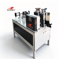 Máquina automática de aplanamiento de alambre para cartón, calibre 16-21, máquina de prensado de alambre de aleación de alta velocidad para alambre de grapado de cajas