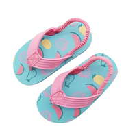 Sandales d'été pour filles à bout ouvert, semelle souple, chaussures pour enfants à enfiler, tongs d'extérieur avec fonction de massage et de désodorisation