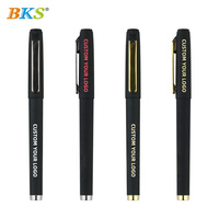 Bolígrafos de Gel de Plástico de la Marca BKS con Logotipo Personalizado, Regalo Promocional Empresarial, Punta de 0.5 mm, Tinta Negra