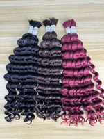 Vague d'eau cambodgienne cheveux en vrac pour les femmes humides et ondulés cheveux humains en vrac pour tressage tresses Extensions Bundles