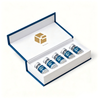 Boîtes en papier rigide pour flacons de peptides recyclables, logo personnalisé, taille 3 ml, flacon ampoule, emballage magnétique, boîte cadeau