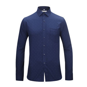 Camicia da uomo Business a pois primavera ed estate nuovo stile camicie di Design per uomo a maniche lunghe - Product Image 3