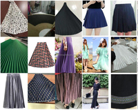 Fabricant ZY-516 deux en un tissu accordéon aveugle Sunray Sunburst machine à plisser hijabs, abayas, écharpes, caftans, étoles