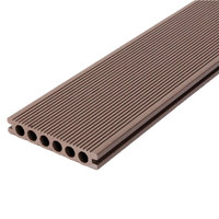 LT New Design Laminate Waterproof Solid Hard Fiber Decking Hollow WPC Decking Outdoor Wood For Residential And Commercial