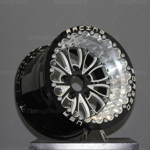 Thực sự bắn 5*139.7 Đen beadlock giả mạo bánh xe 1/2 mảnh 17x4.5j 18x10j 15x10j bánh xe rèn tùy chỉnh với quá trình đánh bóng - Product Image 6