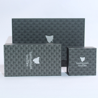 Boîte cadeau magnétique de luxe en carton métallisé pliable personnalisée avec inserts en mousse