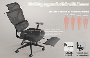 Chaise <span class=keywords><strong>de</strong></span> bureau ergonomique moderne en maille confortable, chaise <span class=keywords><strong>de</strong></span> gaming inclinable, siège ergonomique réglable, chaise <span class=keywords><strong>de</strong></span> direction pivotante - Product Image 3