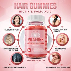 ไบโอตินคอลลาเจนเคราตินสำหรับเล็บผิวหนังผลิตภัณฑ์เสริมการเจริญเติบโตของเส้นผมวิตามินไฮยาลูรอนิกแอซิด - Product Image 3