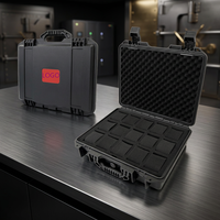 Boîte de rangement pour montres George QZ-PW1502 à 15 emplacements, en plastique robuste, pour voyage, expédition, cadeau, avec coussinets en mousse souple à l'intérieur