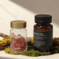 Bouteilles en verre rondes givrées 30ml 60ml 75ml 100ml 120ml 150ml Bouteilles de pilules pharmaceutiques Capsule avec bouchon à vis