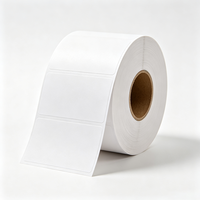 Étiquettes de boîte du fabricant Haoxuan, autocollants adhésifs blancs en PP imperméables, imprimables, pour l'identification des emballages