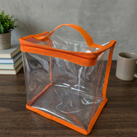 Sac à provisions transparent en PVC sacs en plastique avec logo personnalisé sac fourre-tout de plage transparent cadeau de mariage