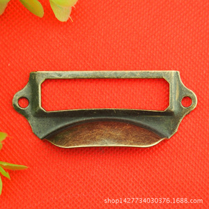 Antique Metal Drawer Handle 69x28mm Rectangle Iron Traditional Furniture Handle For Cabinet Drawer - Product Image 5