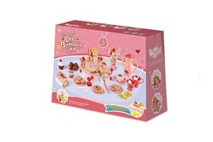 ชุดของเล่น<span class=keywords><strong>ทำ</strong></span><span class=keywords><strong>อาหาร</strong></span>เค้กสำหรับเด็ก พร้อมเทียนเรืองแสง ของเล่นเสริมสร้างจินตนาการสำหรับเทศกาลวันหยุด - Product Image 2