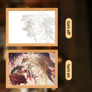 Danh dự của các vị vua dẫn ánh sáng sơn với khung gỗ thiết kế hiện đại cho trang trí nội thất và kỳ nghỉ sử dụng - Product Image 3