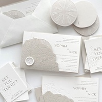 Enveloppes personnalisées, cartes gaufrées, enveloppes découpées sur mesure, autocollants en cire, invitations personnalisées pour invitations de fête