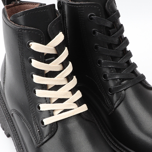 Lacets plats en cuir cirés de haute qualité, mode personnalisée - Product Image 5