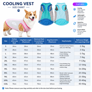 Gilet de refroidissement pour chien personnalisable OEM, réfléchissant, été, toutes tailles, fin, léger, respirant, pour Corgi, <span class=keywords><strong>Bouledogue</strong></span> français - Product Image 4