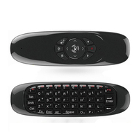 Keyboard Mini Nirkabel Isi Ulang Daya, Keyboard Mini Kendali Jarak Jauh C120 Semua Dalam Satu, Mouse Udara 2.4G untuk TV Box/Komputer Android