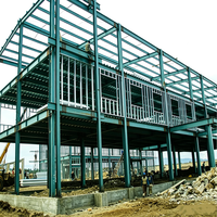 Edificio de Almacenamiento Prefabricado de Acero, Almacén de Paneles de Acero Corrugado Blanco con Diseño de Techo con Claraboya