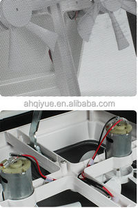 Prix abordable, hotte de ventilation de toit 12V, ventilateur de toit pour camping-car, ventilateur de toit manuel en ABS avec deux ventilateurs d'évacuation, 350x350mm - Product Image 6