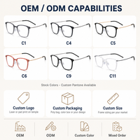 Monture de lunettes en titane ultralégère vintage pour hommes, lunettes de lecture avec étuis à lunettes.
